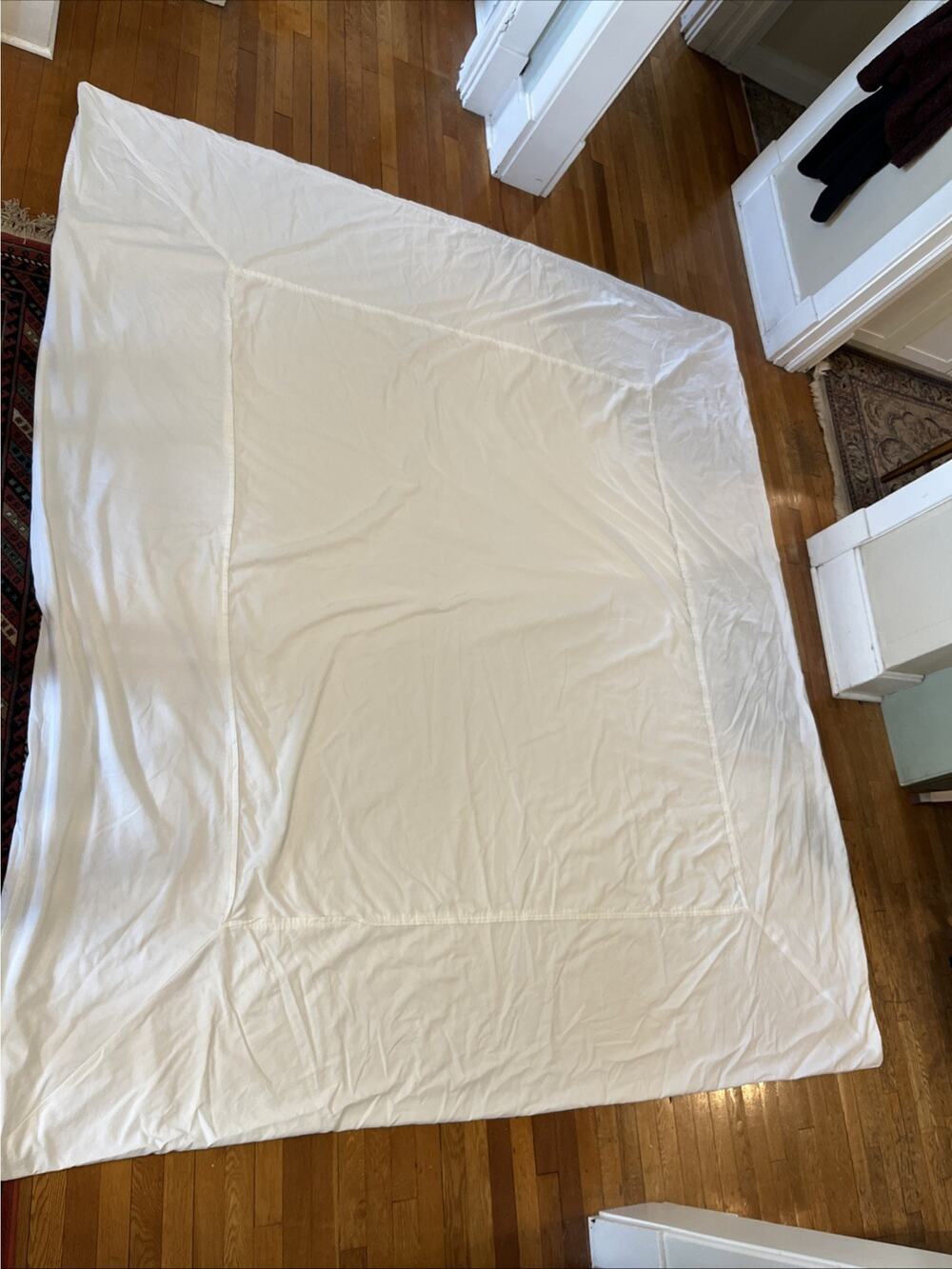 LL Bean Heritage KING DUVET Comforter COVER 100% Cotton High Thread Count Soft